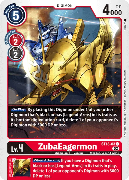 ZubaEagermon — Starter Deck RAGNALOARDMON [ST-13] ST13-03