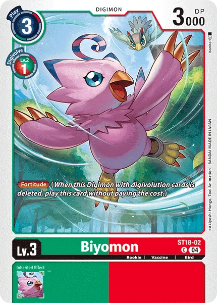 Biyomon — Starter Deck GUARDIAN VORTEX [ST18] ST18-02