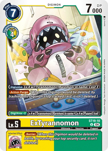 ExTyrannomon — Starter Deck FABLE WALTZ [ST19] ST19-10