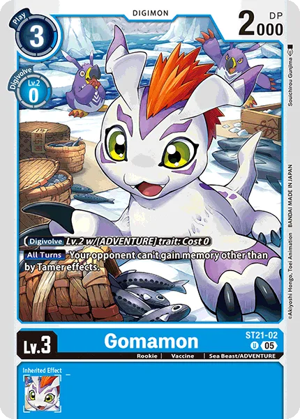 Gomamon — Starter Deck HERO OF HOPE [ST-21] ST21-02