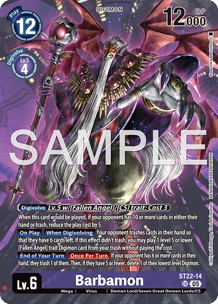 Barbamon — Advanced Deck AMETHYST MANDALA [ST-22] ST22-14