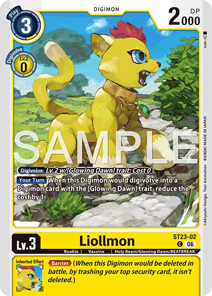 Liollmon — Starter Deck DIGIMON BEATBREAK [ST-23] ST23-02
