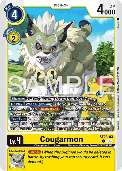 Cougarmon — Starter Deck DIGIMON BEATBREAK [ST-23] ST23-03