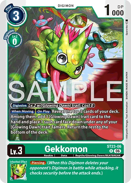 Gekkomon — Starter Deck DIGIMON BEATBREAK [ST-23] ST23-06
