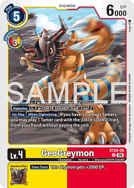 GeoGreymon — Starter Deck DIGIMON DATA SQUAD [ST-24] ST24-05