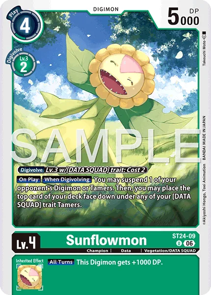 Sunflowmon — Starter Deck DIGIMON DATA SQUAD [ST-24] ST24-09