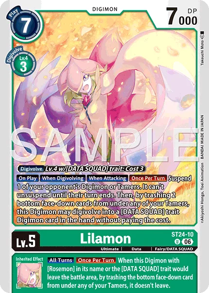 Lilamon — Starter Deck DIGIMON DATA SQUAD [ST-24] ST24-10
