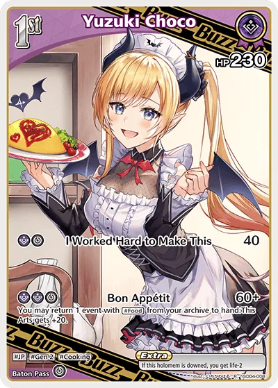 Yuzuki Choco (R) — SD04: Start Deck: Purple Yuzuki Choco hSD04-008