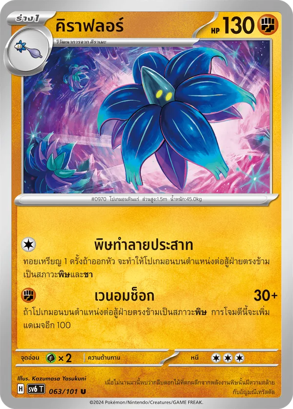 คิราฟลอร์ — หน้ากากจอมลวงตา 063/101
