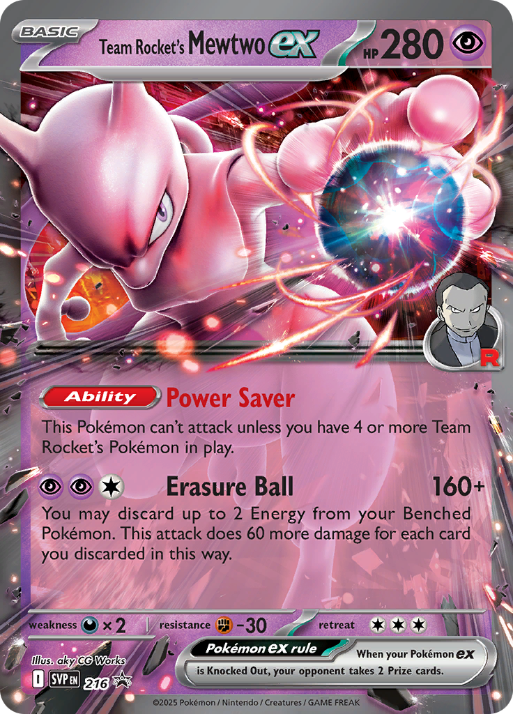 Mewtwo-ex de la Team Rocket
