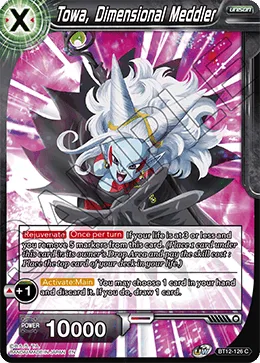 Towa, Dimensional Meddler — Vicious Rejuvenation Pre-Release Cards BT12-126